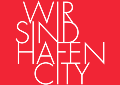 wir sind hafencity Schriftzug